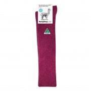 Alpaca Knee High Sock | Berry